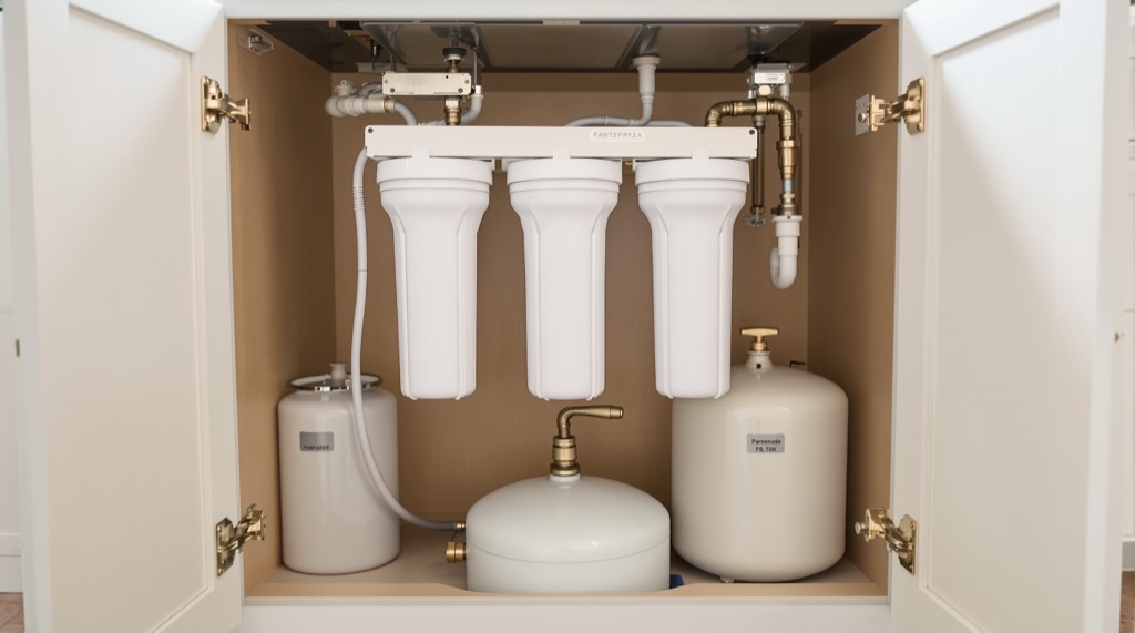 Whole-house water treatment equipment installed in a Daniel Island home