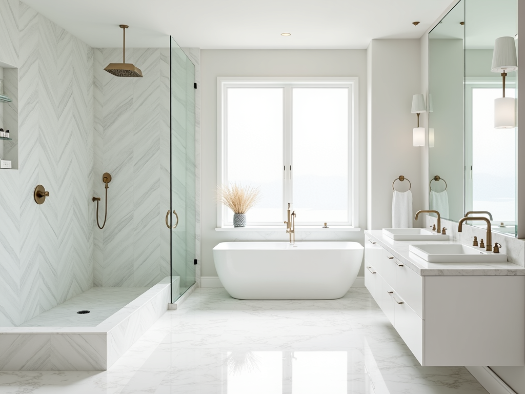 Bathroom after renovation - luxury spa